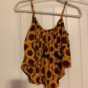 Sunflower crop top